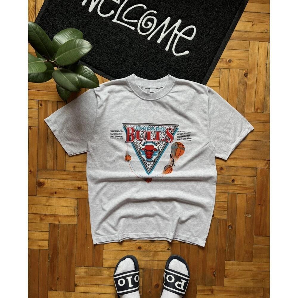 Chicago Bulls 1992 Basketball Nba 90S Rare Tee Shirt   Mens